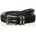 thumbnail image 1 of Perry Ellis Men's Portfolio Braided Belt, Black, 34, 1 of 4
