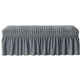 thumbnail image 2 of pitrice Long Bench Cover Bench Seat Furniture Protector for Living Room Hotel Decor Gray, 2 of 8