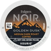 Folgers Noir Golden Dusk Medium Dark Roast Coffee, 72 K Cups For Keurig Coffee Makers