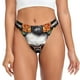 thumbnail image 1 of Balery Flower Horn Skull A Tangas de Algodón para Mujer con Estampado – Ropa Interior Sexy, Transpirable, G-string-3X-Large, 1 of 6