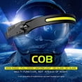 thumbnail image 5 of Linterna frontal LED recargable COB con sensor de movimiento, paquete de 2, resistente al agua, ligera, para correr, ciclismo, camping, pasear perros., 5 of 5
