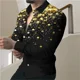 thumbnail image 1 of Camisa con botones para hombre, nueva moda de fiesta, ocio social, diseño de estampados, blusas de manga larga con solapa, ropa para hombre primavera, 1 of 6