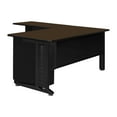 thumbnail image 3 of Romig Forge+ 66 x 72 in. L Shaped Desk with Double Pedestal Drawer Unit- Neo Walnut, 3 of 4