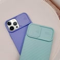 thumbnail image 7 of Compatible with iPhone 13 Pro Max Case with Camera Cover, Cute Creative Design Slide Camera Lens Cover Protector Case Both Sides Non-Slip Bumper Protective Cover Case for Women Girls Men Green, 7 of 7