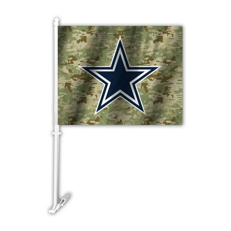 Nfl Team Car Flags - NFL Dallas Cowboys Camo Car Flag