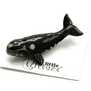 Little Critterz Whale Right Whale Wart Hand Painted Porcelain Figurine