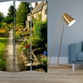 thumbnail image 2 of 1" x 48" x 72" Multi Color Wood Canvas English Garden  Screen, 2 of 3