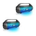 thumbnail image 1 of Pyle PBMWP185 500 W Portable Bluetooth Wireless BoomBox Speakers Stereo (2 Pack), 1 of 9