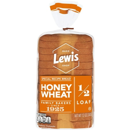 Lewis Bake Shop Honey Wheat Half Loaf Bread, 1/2 Loaf, 12 oz