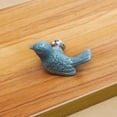 thumbnail image 2 of Perilla Manija de pequeña sala Cajón Puerta Armario Forma de Pájaro Cerámica Decoración Mueble, 2 of 9