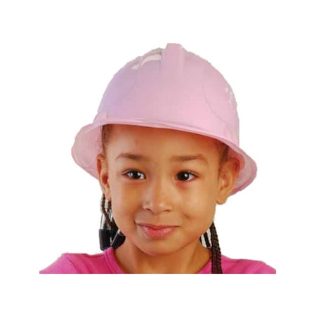 New Kids Childs Girl's Pink Thin Plastic Construction Costume Hard Hat