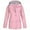 Pink, variant on Pntutb Plus Size Outwear Rain Jacket for Women Clearance, Womens Solid Rain Jacket Outdoor Plus Size Waterproof Hooded Raincoat Windproof