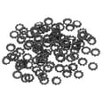 thumbnail image 1 of Lot de 100 Laveuse à Dents Externe M3 Acier au Carbone Laveuse Dentelée Noire, 1 of 6