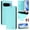 Mint, variant on Allytechgroup Case for Google Pixel 9 / 9 Pro, Compatible with MagSafe RFID Blocking PU Leather Shell with Credit Card Slot Shockproof Protective Back Cover for Google Pixel 9 / 9 Pro, Purple