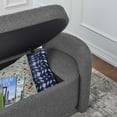 thumbnail image 7 of Nebula Boucle Upholstered Bench, 7 of 7
