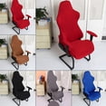 thumbnail image 5 of Stretchy Back Chair Cover for Home Office Computer Armchair Seat Soft Covers, 5 of 5