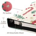 thumbnail image 3 of FORMRS 3 Ring Photo Album 4"x6" Self Adhesive Large Capacity PU Leather Cover, Christmas Floral, 3 of 7
