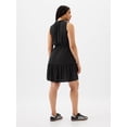 thumbnail image 3 of Vestido sin mangas GAP con cuello dividido, volante y lazo en la cintura, negro, talla M, 3 of 5