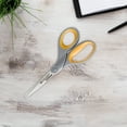 Westcott Titanium Scissors, 7", Straight, Gray/Yellow, for Office, 6