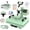 Green 30oz, variant on DKMOCO 5-in-1 Heat Press Machine, 12''x15'' Heat Transfer Sublimation with Teflon-Coated Heat Plate, 360° Swing Away, LED Digital Precise Temp Control for Mugs Shirt Hat Plate Cap, Pink
