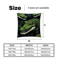 thumbnail image 5 of Crocodile Velvet Throw Pillow Covers Set of 2 - 16x16, 18x18, 20x20 Inches - Unique Patterns for Bed, Chair for Various Occasions, 5 of 6