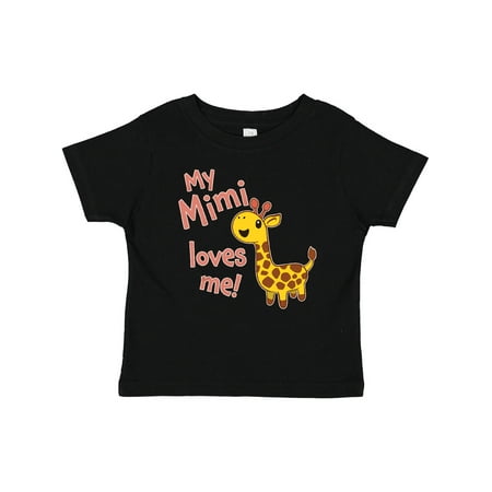 

Inktastic My Mimi Loves Me- Cute Giraffe Gift Baby Boy or Baby Girl T-Shirt