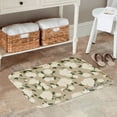 thumbnail image 2 of FJPT Non Slip Flannel Polyester Floor Mat With Floral Pattern For Bathroom Kitchen Bedroom Decor 31.5x19.7 inch, 2 of 5