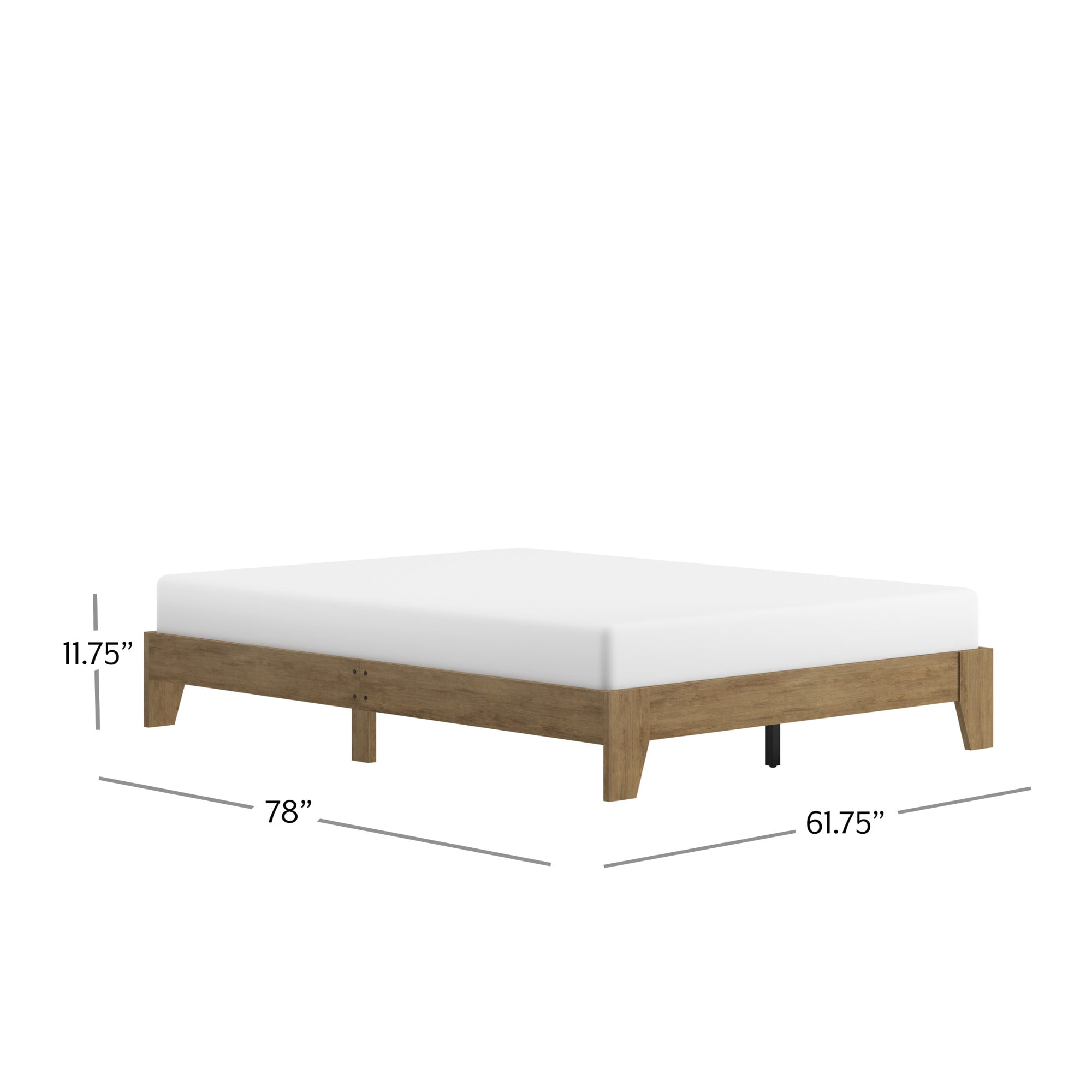 Hillsdale Furniture Sunridge Queen Wood Platform Bed, Knotty Oak