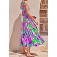 thumbnail image 2 of Women Dresses 2024 Summer Floral Sleeveless Maxi Dress Casual Spaghetti Strap Tiered Flowy Beach Long Dress, 2 of 6