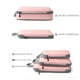 thumbnail image 4 of Juego de 3 cubos de viaje | Organizadores de equipaje de compresión para maletas | Diseño de doble capacidad | Nailon ligero e impermeable | Negro, blanco, rosa y gris, 4 of 7