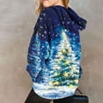 thumbnail image 5 of YUNAFFT Girls & Boys Christmas Print Hooded Sweatshirts With Pockets Soft Stretch Long Sleeve Casual Pullover For 2-12 Years, 5 of 6