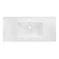 thumbnail image 4 of American Imaginations 35.5-in. W 1 Hole Ceramic Top Set In White Color - Drain Incl. AI-32745, 4 of 8