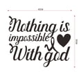 thumbnail image 2 of EGNMCR Wall Stickers, Cute Stickers Nothing Possible Home Wall Sticker Bedroom Kitchen Sticker Wallpaper wall sticker, 2 of 6
