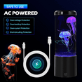 thumbnail image 4 of MEHOOM 9" Jellyfish Lamp, 7-Color Changing Jellyfish Aquarium Light, Decorative Jellyfish Night Light for Home or Office, Great Christmas & Birthday Gift (2pc), 4 of 8