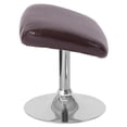 thumbnail image 2 of Pouf en cuir brun de la série Egg, 2 of 4