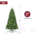 thumbnail image 6 of Bringstar 6FT Artificial Christmas Tree Unlit Xmas Tree, Premium PVC Branch Tips, Green, Metal Stand, 6 of 10