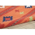 thumbnail image 6 of Nourison Baja Southwestern Trimmed Orange/Red 3'6" x 5'6" Area Rug, (4' x 6'), 6 of 6