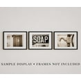 thumbnail image 2 of Lisa Russo Fine Art - Sepia Bathroom Wall Decor Prints - Vintage Country Rustic Style - Set of 3 - Not Framed (3 8x10 Prints Only) C95, 2 of 3