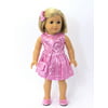 "Pink Sequin Dress with Matching Accessories- Fits 18"" American Girl Dolls, Madame Alexander, Our Generation, etc. - 18 Inch Doll Clothes - Doll Not Included"