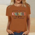 thumbnail image 3 of Kindness Graphic Tees for Women 2026 Summer Casual Short Sleeve Crewneck T Shirts, 3 of 5