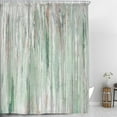 thumbnail image 4 of Abstract Shower Curtain, Modern Aesthetic Stripe Shower Curtain Set 72 X 72 Inches with 12 Hooks for Bathtub Bathroom Gray Green Contemporary Abstract Painting Fabric, 4 of 6