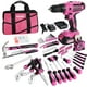 thumbnail image 1 of Juego de herramientas ValueMax Home de 237 piezas con taladro inalámbrico de 20 V, color rosa, 1 of 7