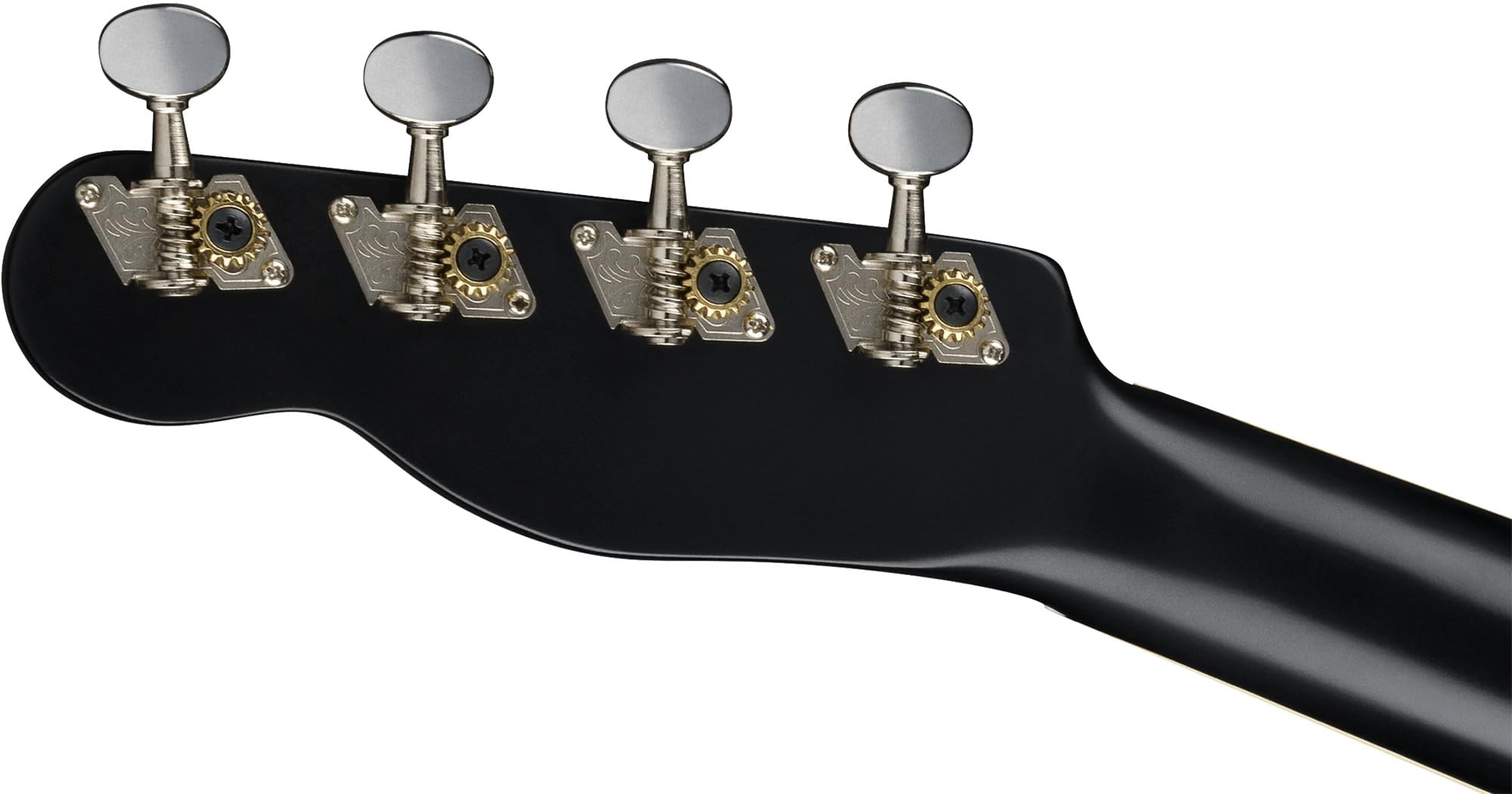 Fender Monterey Concert Ukulele - Black Bundle with Gig Bag, Tuner, and Austin Bazaar Instructional DVD