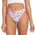 thumbnail image 1 of Balery No Drama Llama Tangas de Algodón para Mujer con Estampado – Ropa Interior Sexy, Transpirable, G-string-Large, 1 of 6