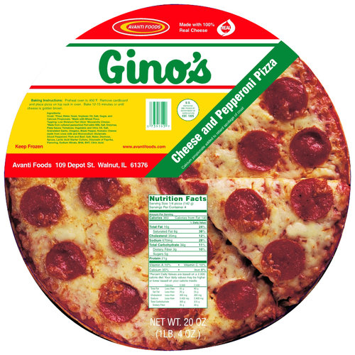 Ginos East Gino's Pepperoni Pizza