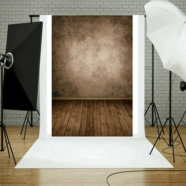 Fond de Sol en Bois Vinyle pour Photographie Studio 3x5FT E