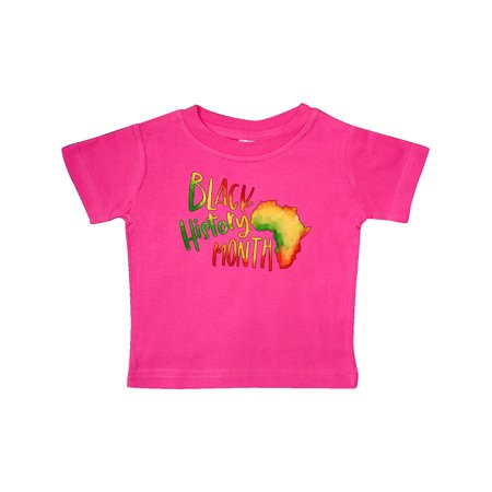 

Inktastic Black History Month Africa in Red Yellow and Green Gift Baby Boy or Baby Girl T-Shirt