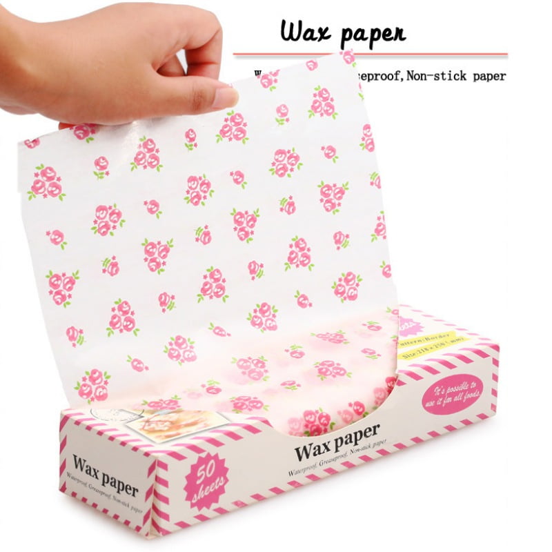 50 Pink Gingham WAX PAPER Sheets-pink Lemonade Party Shop Exclusive-basket  Liners-food Safe 