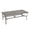 Gray, variant on Patio Table for 4 Aluminum Outdoor Dining Table Square with Umbrella Hole Modern All Weather Table for Backyard Garden Deck Poolside, Brown
