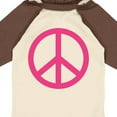 thumbnail image 4 of Inktastic Pink Peace Sign Girls Long Sleeve Baby Bodysuit, 4 of 5